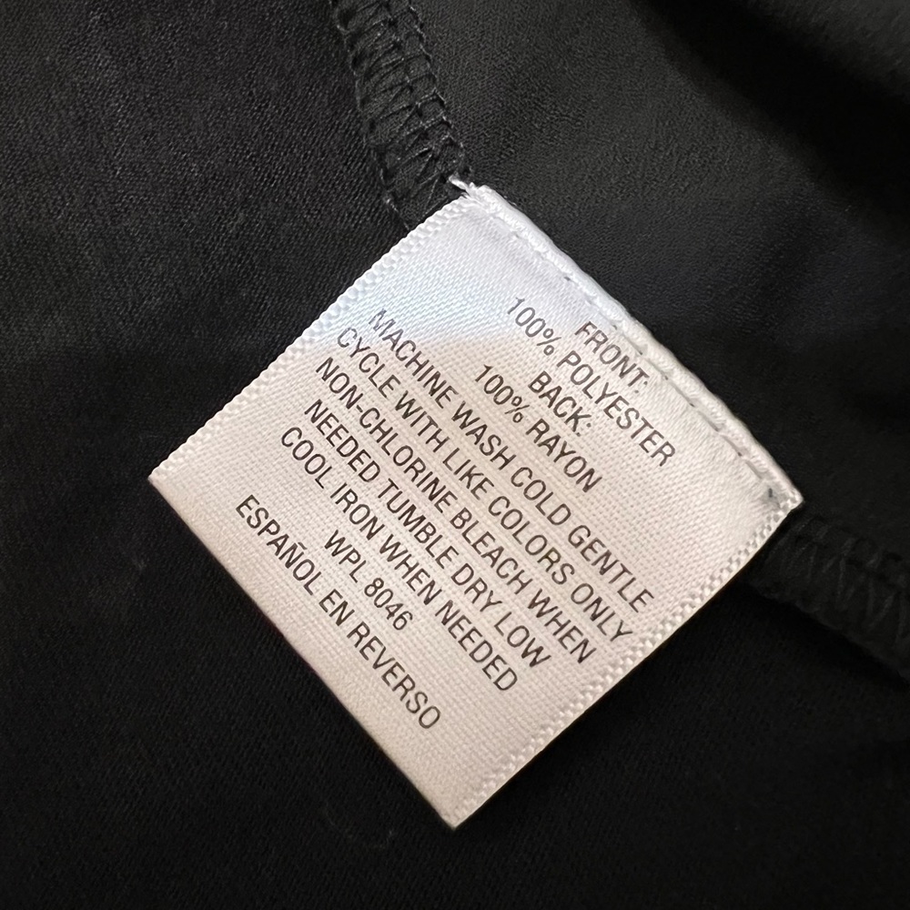 Cold Shoulder Little Black Blouse 2X - Picture 3 of 7